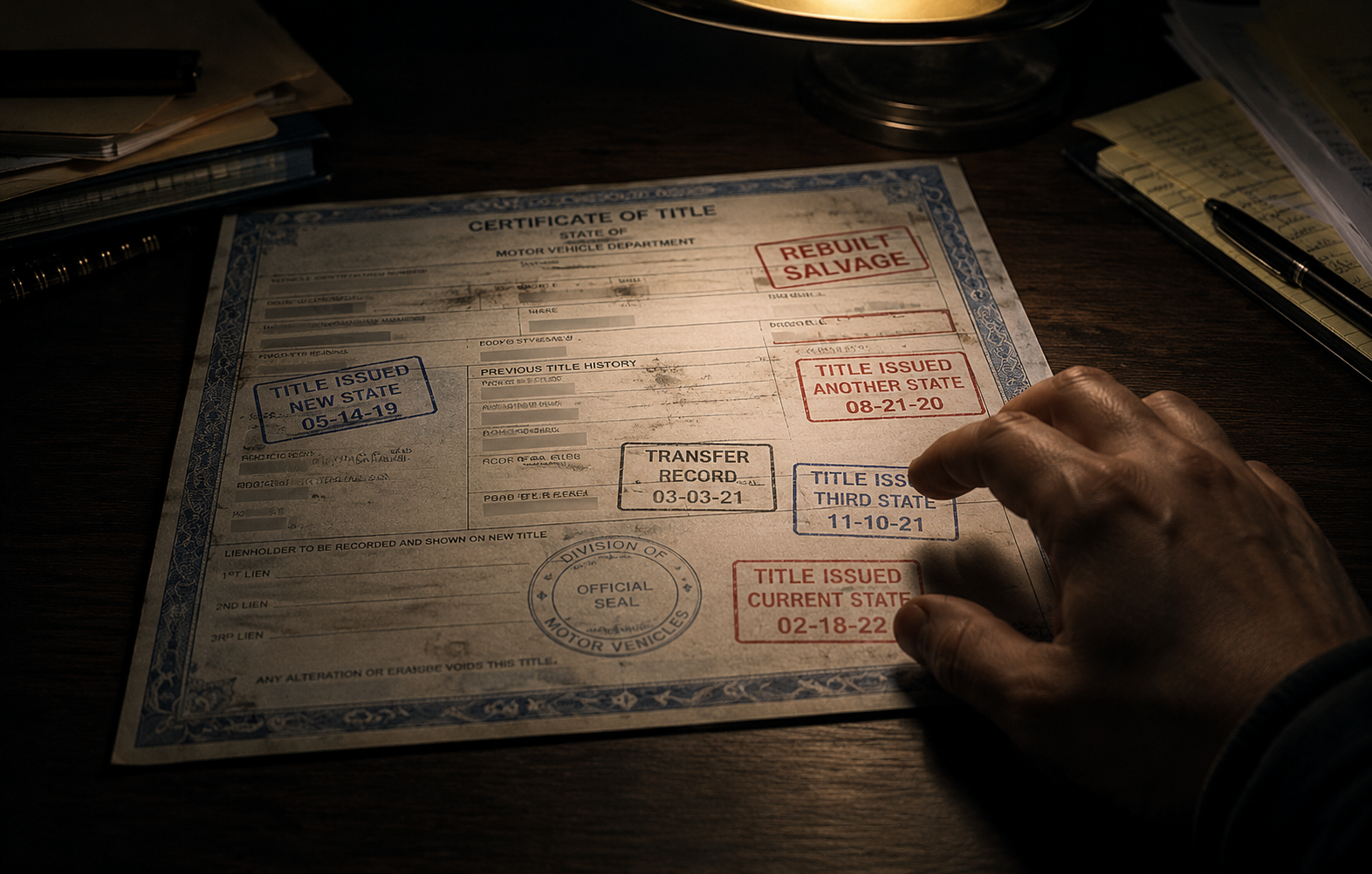 VINvestigators investigation into title washing and how salvage titles get erased